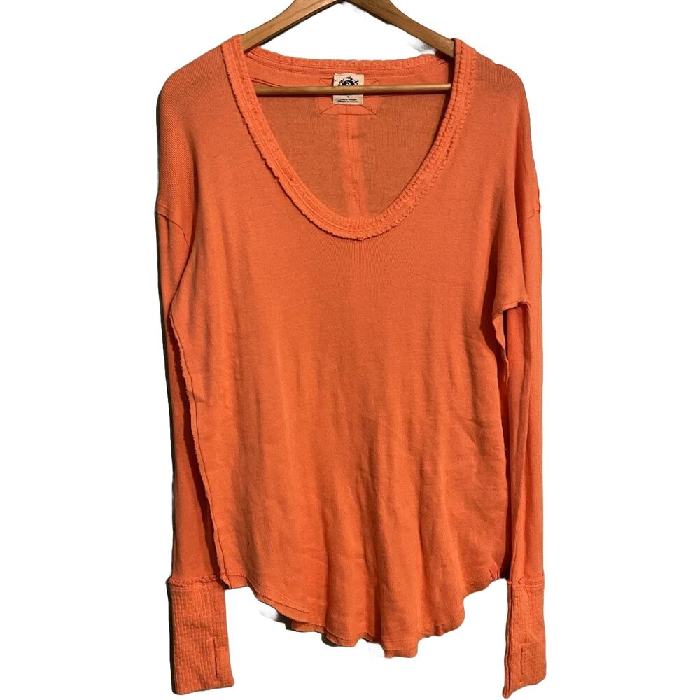 We The Free People Care Colby Long Sleeve Tee - M